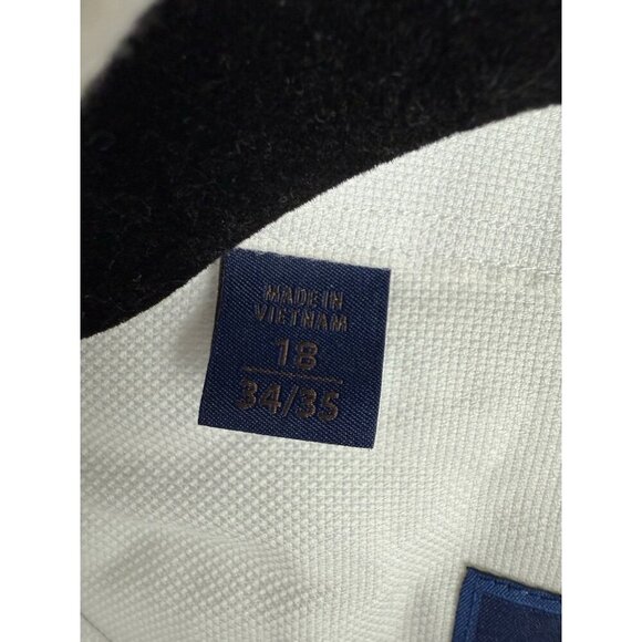 David Donahue Men’s 18 34/35 White Cotton Regular Fit Dress Shirt Formal Office - Picture 9 of 12